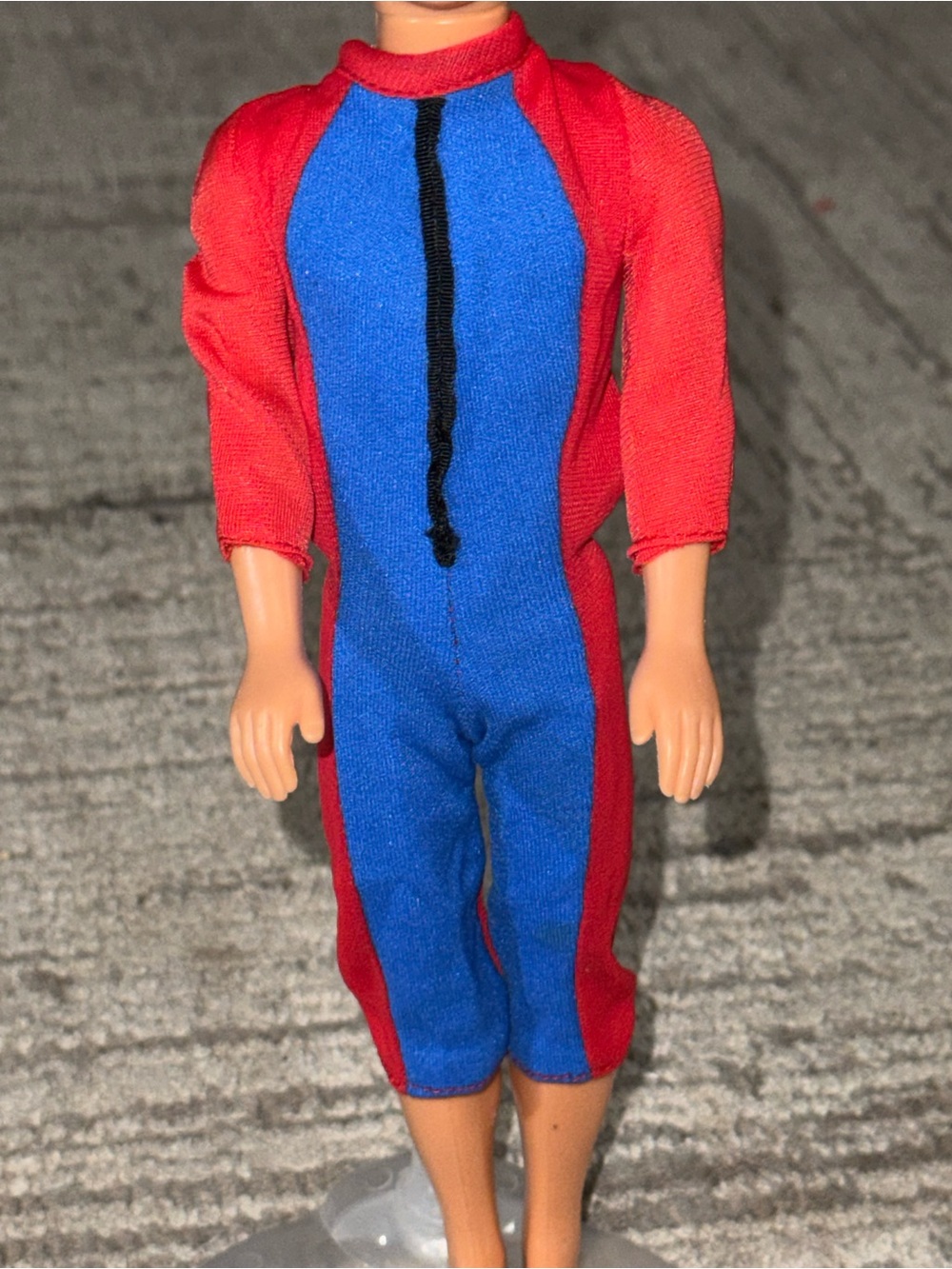 Barbie Mattel Ken vintage water suit blue red